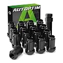 AUTOPTIM 1/2-20 Spline Lug Nuts - 20 Pcs Chrome Closed End Nuts with Socket