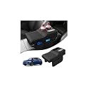 Autorder 4-in-1 Center Console Cover for Tesla Model Y/Model 3 2020-2026 Accessories Armrest Cushion with Multi-Purpose Storage Leather Middle Console Cover for Model Y Juniper/Model 3 Highland