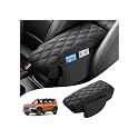 Autorder Center Console Cover for 2021-2026 Ford Bronco Sport Accessories Armrest Cushion Cover Leather Middle Console Pad Anti-Scratch Armrest Pad for Cat Dog Pet