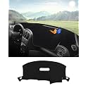 Autorder Dashboard Cover Mat for 2001-2007 Dodge Caravan/Grand Caravan/Chrysler Town Country Accessories Dash Cover Flannel Dash Mat Protector (Without Raised Display w/o Sensor)