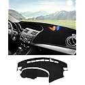 Autorder Dashboard Cover Mat for 2010-2013 Mazda 3 Sedan/Hatchback/MazdaSpeed3 Accessories Dash Cover Flannel Dash Mat Sunshade Glare UV Rays Protector
