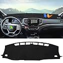 Autorder Dashboard Cover Mat for 2019-2025 Honda Passport / 2016-2022 Pilot / 2017-2025 Ridgeline Accessories Dash Cover Flannel Dash Mat Sunshade Glare UV Rays Protector