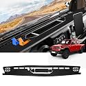 Autorder Dashboard Cover Mat for 2020-2024 Jeep Gladiator JT Accessories Dash Cover Flannel Dash Mat Sunshade Glare UV Rays Protector
