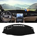 Autorder Dashboard Cover Mat for 2022-2024 Jeep Grand Wagoneer WS Accessories Dash Cover Flannel Dash Mat Sunshade Glare UV Rays Protector