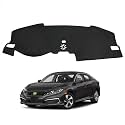 Autorder Dashboard Cover Mat for Honda Civic 2022-2025 2026 Accessories Dash Cover Ice Silk Fabric Dash Mat Sunshade Glare UV Rays Protector