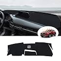 Autorder Dashboard Cover Mat for Mazda CX-30 2020-2023 Accessories Dash Cover Flannel Dash Mat Sunshade Glare UV Rays Protector (Without Hud)