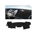 Autorder Dashboard Cover Mat for Toyota RAV4 2006-2012 Accessories Dash Cover Upgrade Polyester Dash Mat Sunshade Glare UV Rays Protector