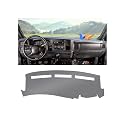 Autorder Gray Dashboard Cover Mat for Chevy Chevrolet Silverado/GMC Sierra 1999-2006, GMC Yukon XL/Suburban Tahoe Avalanche 2000-2006 Accessories Upgrade Polyester Dash Mat Sunshade Glare Protector