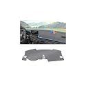 Autorder Gray Dashboard Cover Mat for Honda Civic 2022-2025 2026 Accessories Dash Cover Upgrade Polyester Dash Mat Sunshade Glare UV Rays Protector