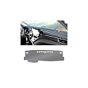 Autorder Gray Dashboard Cover Mat for Toyota Camry 2018-2024 Accessories Dash Cover Upgrade Polyester Dash Mat Sunshade Glare UV Rays Protector
