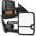 AUTOSAVER88 Power Folding Tow Mirrors for 2014–2018 Chevy Silverado Sierra