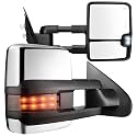 AUTOSAVER88 Tow Mirror for 2014-2018 Chevy Silverado GMC Sierra 1500 Chrome
