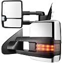 AUTOSAVER88 Tow Mirror for Chevy Silverado GMC Sierra 1500 2014-2018 Chrome