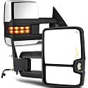 AUTOSAVER88 Towing Mirrors for 1999-2002 Chevy Silverado Sierra Chrome