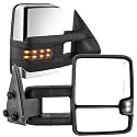AUTOSAVER88 Towing Mirrors for 2003-2006 Chevy Silverado GMC Sierra, Chrome
