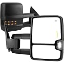 AUTOSAVER88 Towing Mirrors for Chevy Silverado Sierra 1999-2002 Black