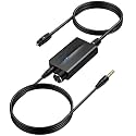 AUTOUTLET 192kHz DAC Optical to 3.5mm Converter with Volume Control