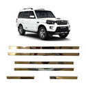 AutoZone Side Lower Window Garnish Chrome Suitable For Mahindra Scorpio (2005-2019) Chrome MAHINDRA Scorpio Side Garnish