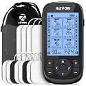 AUVON 3-in-1 TENS Unit Muscle Stimulator, 40 Levels for Gradual Pain Relief