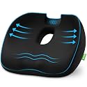 AUVON Innovative Donut Pillow Hemorrhoids Scientific Center Hole and Tailbone Cutout, Orthopedic Pain Relief Donut Seat Cushion for Coccyx, Sciatica, Postpartum Pregnancy, After Surgery Sitting Relief