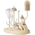 auvstar Baby Bottle Drying Rack, Grey, ABS + PP, Ideal for Bottles, Teats, Cups, Accessories