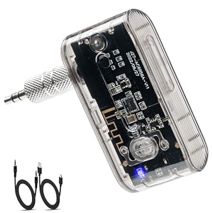 aux car adapter bluetooth 53aux 35mm wireless bluetooth audio receiver with usb c cable for carsaudioheadphones