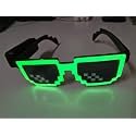 AUXA Led Pixel Glasses Led Party Goggles Eyewear Glasses Wireless Battery Operated Neon Tube Led Eyewear Party Glasses for Adults 1pc
