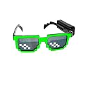 AUXA Led Pixel Glasses Led Party Goggles Eyewear Glasses Wireless Battery Operated Neon Tube Led Eyewear Party Glasses for Adults 1pc
