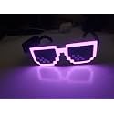 AUXA Led Pixel Glasses Led Party Goggles Eyewear Glasses Wireless Battery Operated Neon Tube Led Eyewear Party Glasses for Adults 1pc