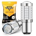 Auxbeam 1157 LED Bulbs Red Light, Super Bright 2057 2357 7528 BAY15D Replacement Light Bulb for Brake Stop Tail Lights, 3030 33-SMD 12V Bulb for Car, Pack of 2