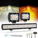 Auxbeam 3-Pack Offroad Lights Combo Set 4" LED Pods with 20" LED Light Bar