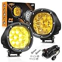 Auxbeam 4 Inch 90W LED Amber Driving Pods, P4 Series Spot Beam Ditch Lights