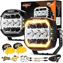 Auxbeam 5 Inch LED Pod Lights, 174W XP-Ultra Series Driving Cube Pods, Pair