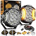 Auxbeam 5In V-Ultra Series 172W LED Light Pods, Offroad Round Driving Light