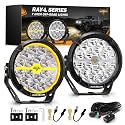 Auxbeam RAY-L Series 7 Inch Round LED Off-Road Lights Driving Light Bar