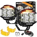 Auxbeam V-MAX Series 4'' 92W Round LED Pod 270° Side Shooter Ditch Lights