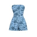AUXDIO Women Summer Casual Strapless Romper Sleeveless Off Shoulder Short Jumpsuits 2026 Beach Vacation Clothes