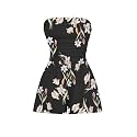 AUXDIO Women Summer Casual Strapless Romper Sleeveless Off Shoulder Short Jumpsuits 2026 Beach Vacation Clothes