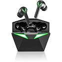 Auxigen Firefly True Wireless Gaming Headphone with 40Hrs Total Playtime with Case, Low Latency, Deep Bass, BT5.0, Touch Control, Dual Mic, Passive Noise Cancellation &amp; IPX4 Waterproof(White)