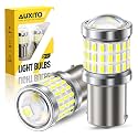 AUXITO 1156 LED Bulbs for Reverse Lights Brake Tail Lights, Super Bright 7506 1141 1003 BA15S P21W LED Bulbs for Backup Tail Brake Turn Signal Parking DRL License Plate Light, Pack of 2