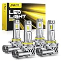 AUXITO 9005 9006 LED Combo Bulbs 190,000LM 1500% Brighter than Halogen,4PCS