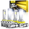 AUXITO 9005 H11 LED Bulbs 120000LM 6500K Bright IP68 Light 4 PCS