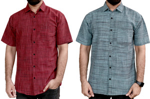 Auzanoor Collection Men Self Design Casual Multicolor