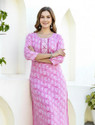 AuzaSho Collection Women Floral Print Straight Kurta