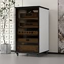 Av cabinet,stereo component cabinet,media cabinet,av media stand,audio rack,Stereo cabinet,audio rack cabinet,audio cabinet,record player console cabinet,corner media cabinet(White,99.2cm/39.05in)