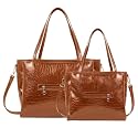 AVRAA Croco Texture 2-in-1 Handbag Set for