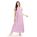 AV2 Women's Cotton Printed� Maxi Nighty