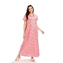 AV2 Women's Cotton Printed� Maxi Nighty