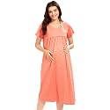 AV2 Women39s Cotton Starred Knee Length Maternity