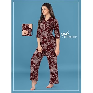 AV2 Womens Maternity Night Suit Set Feeding